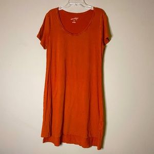❌SOLD❌Burnt Orange T-shirt Dress